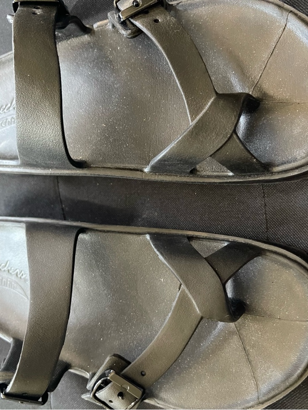 Skechers Black ArchFit Slide Sandals